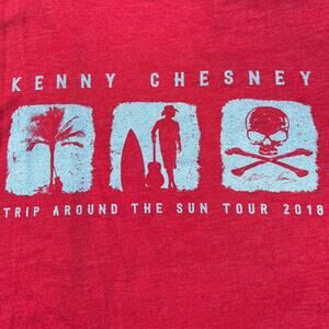 Kenny Chesney 2018 Tour Tank Red M EUC